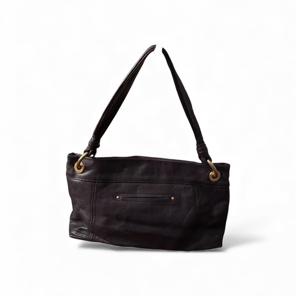 Elegant Black Shoulder Bag with Gold Details - Picture 2 of 5